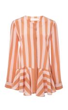 Kaelen Long Sleeve Peplum Shirt