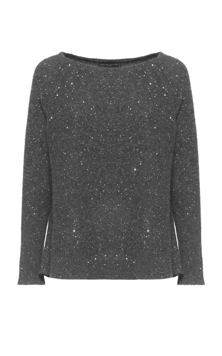 Fabiana Filippi Sparkle Long Sleeve Top