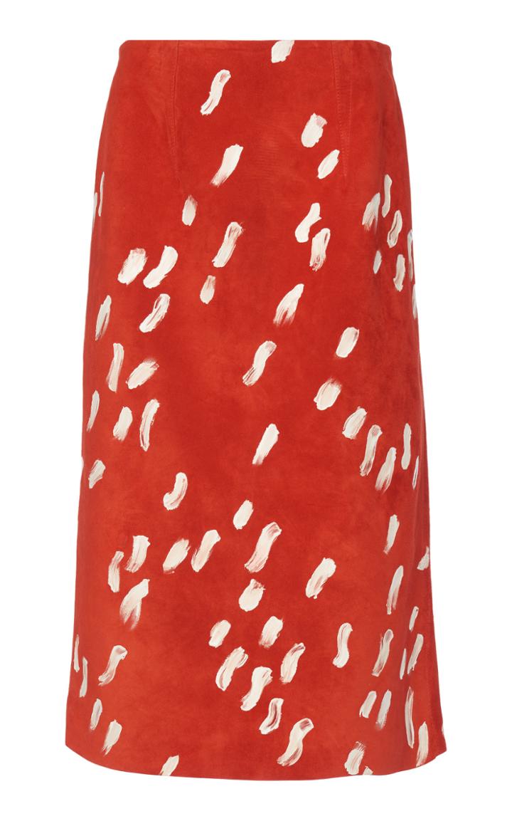 Marni Printed Suede Skirt