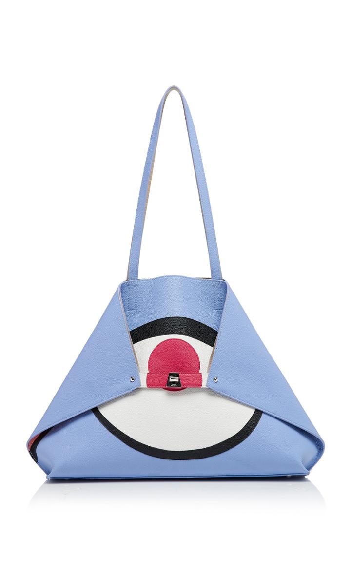 Akris Ai Medium Printed Leather Bag