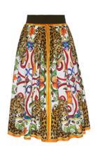 Dolce & Gabbana Maiolica Printed Midi Skirt