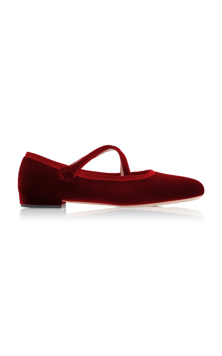 Miu Miu Velvet Flats Size: 36.5