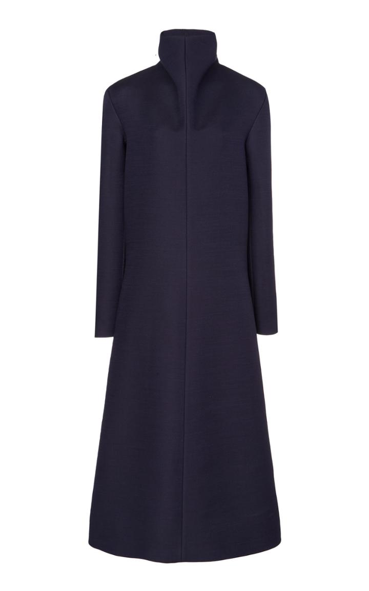 The Row Barbara Wool And Silk-blend Turtleneck Dress