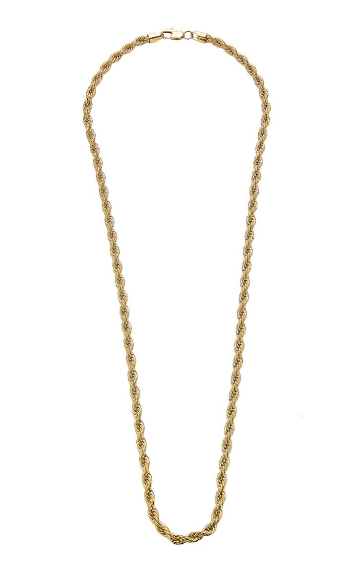Fallon Gold-tone Twisted Chain Necklace