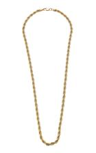 Fallon Gold-tone Twisted Chain Necklace