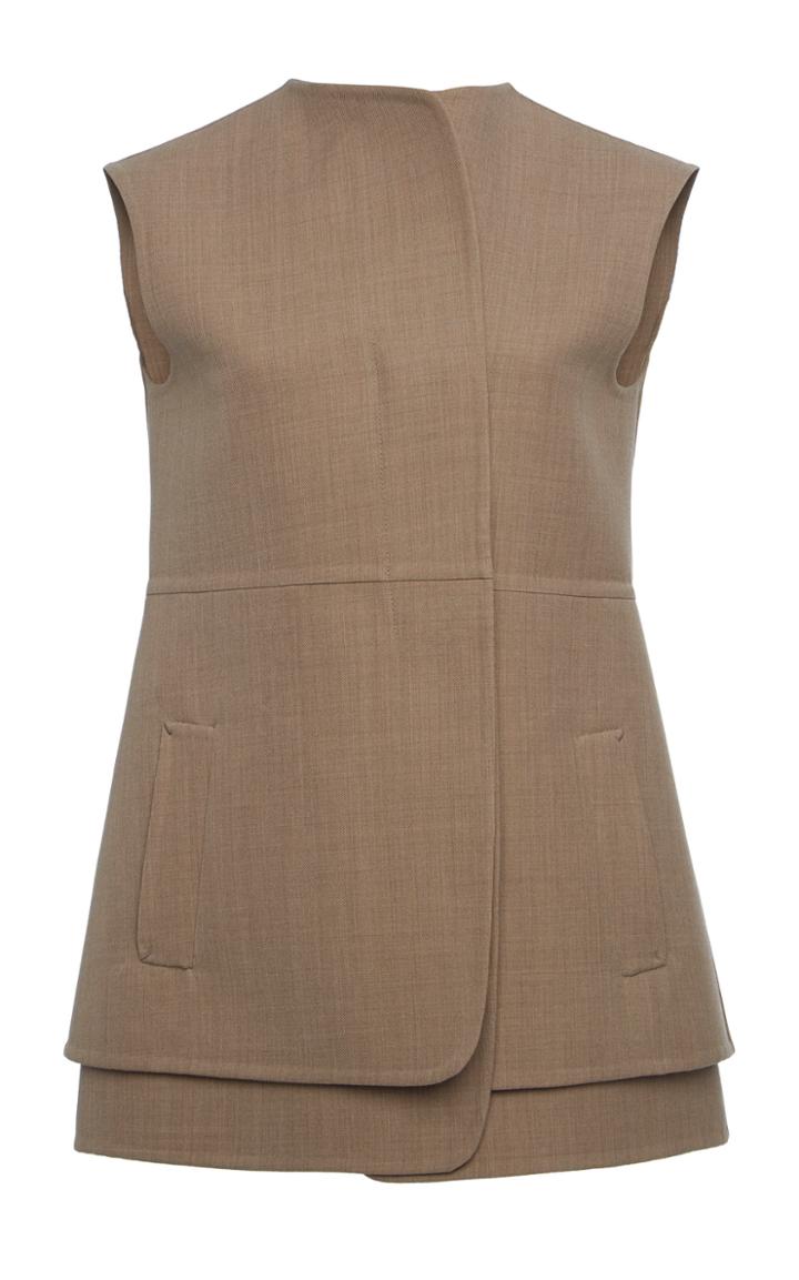 Moda Operandi Jil Sander Matisse Wool-blend Vest Size: 32