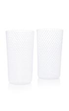 Linea Valentina Set-of-two Filigree Diagonal Swirl Tall Glasses