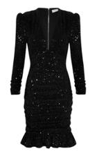 Rebecca Vallance Mona Ruched Mini Dress