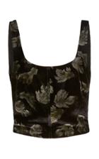 Moda Operandi Vince Fallen Leaf Printed Cropped Top