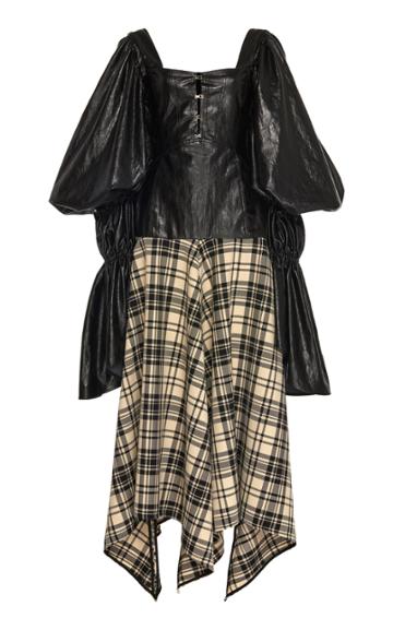 Ellery Six Days Seven Nights Vinyl Plaid Dress