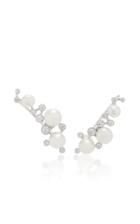 Anabela Chan 18k White Gold Vermeil Constellation Pearl Earrings