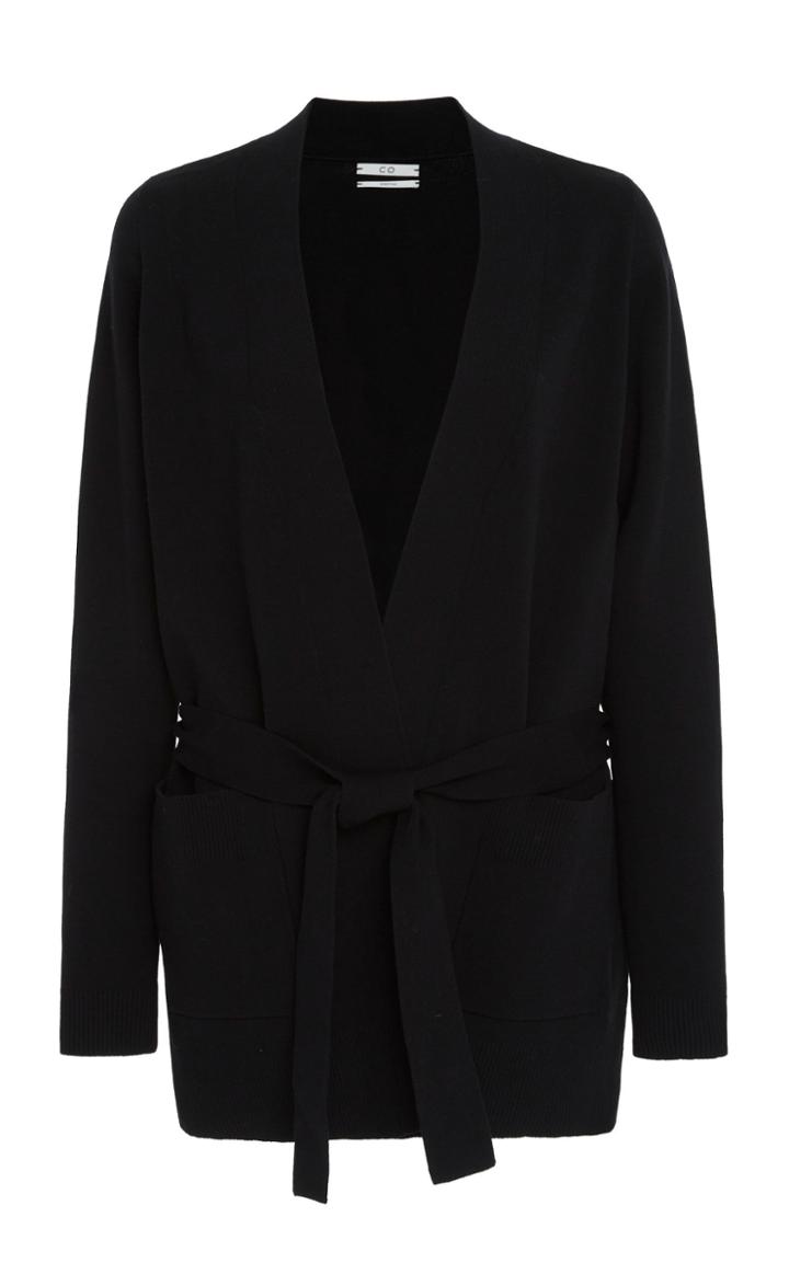 Co Belted Long Sleeve Cardigan