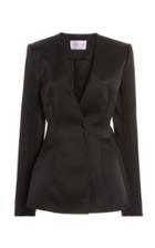 Carolina Herrera Double-bonded Satin Suit Jacket