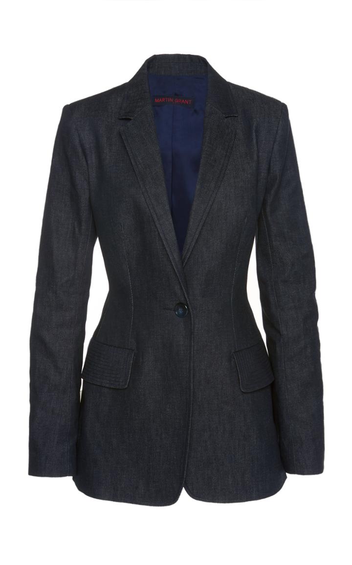 Martin Grant Tailored Denim Blazer