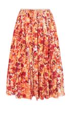 Moda Operandi Marni Printed Taffeta Midi Skirt Size: 36
