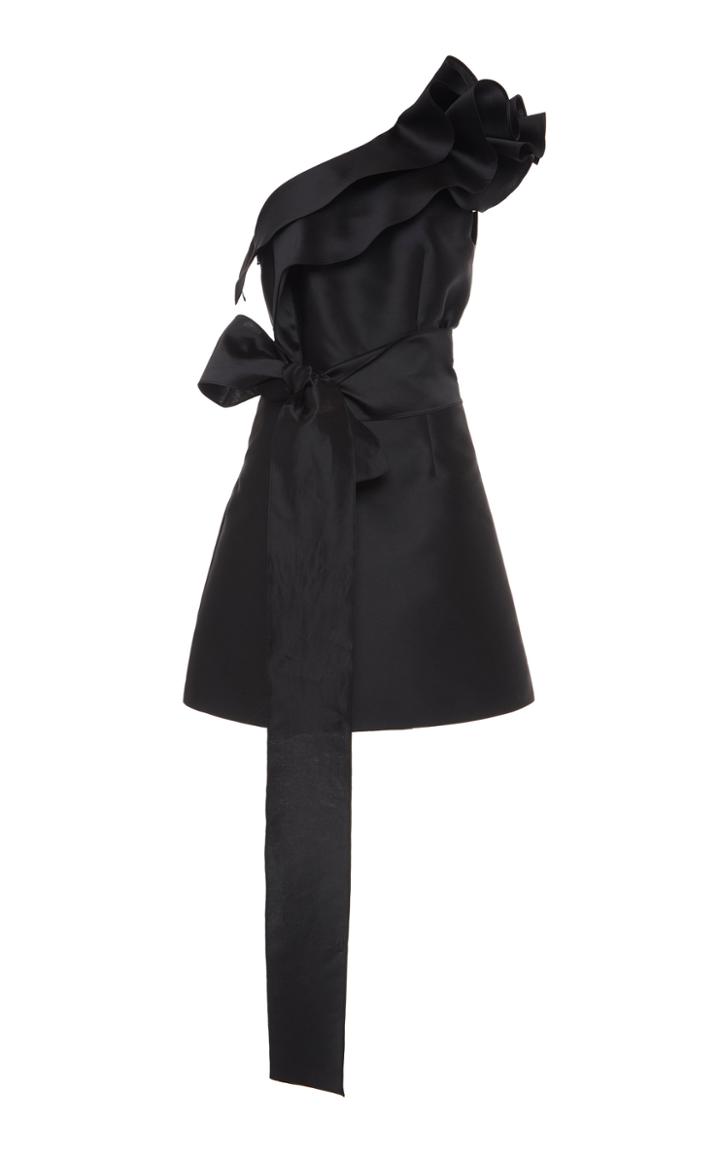 Moda Operandi Alberta Ferretti Asymmetric Mikado Mini Dress