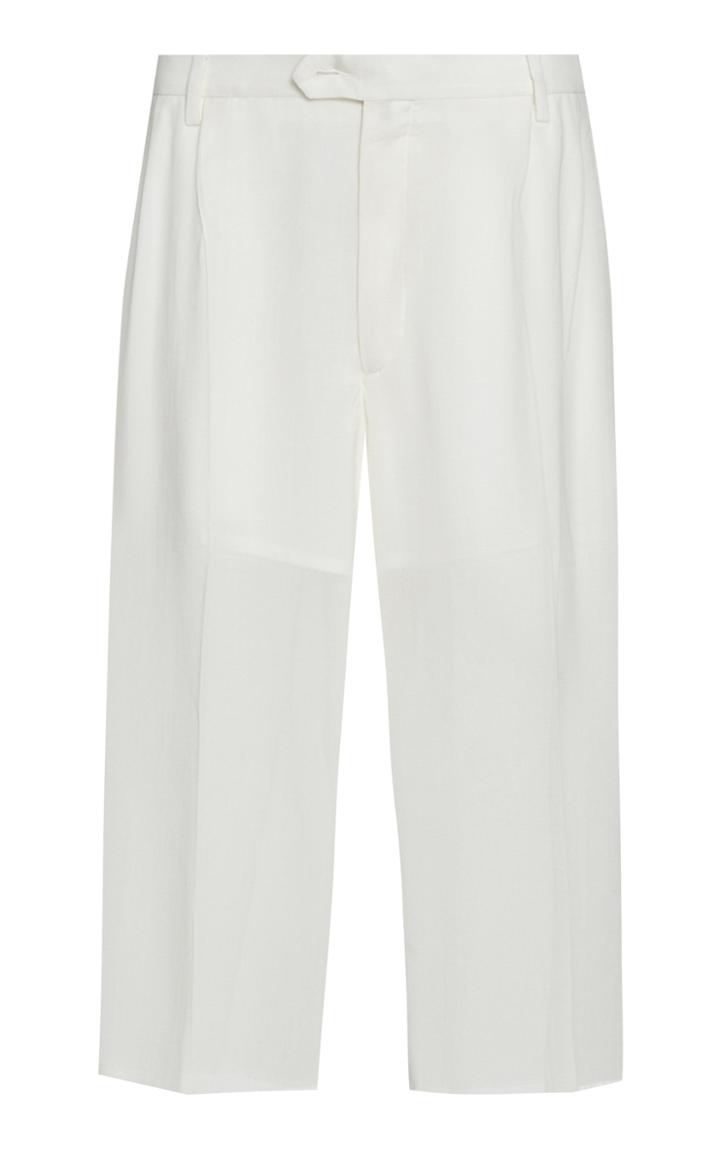 Maison Margiela Low-rise Wool-blend Cropped Pants