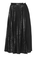 Moda Operandi N21 Pleated High-rise Satin-chiffon Skirt Size: 38