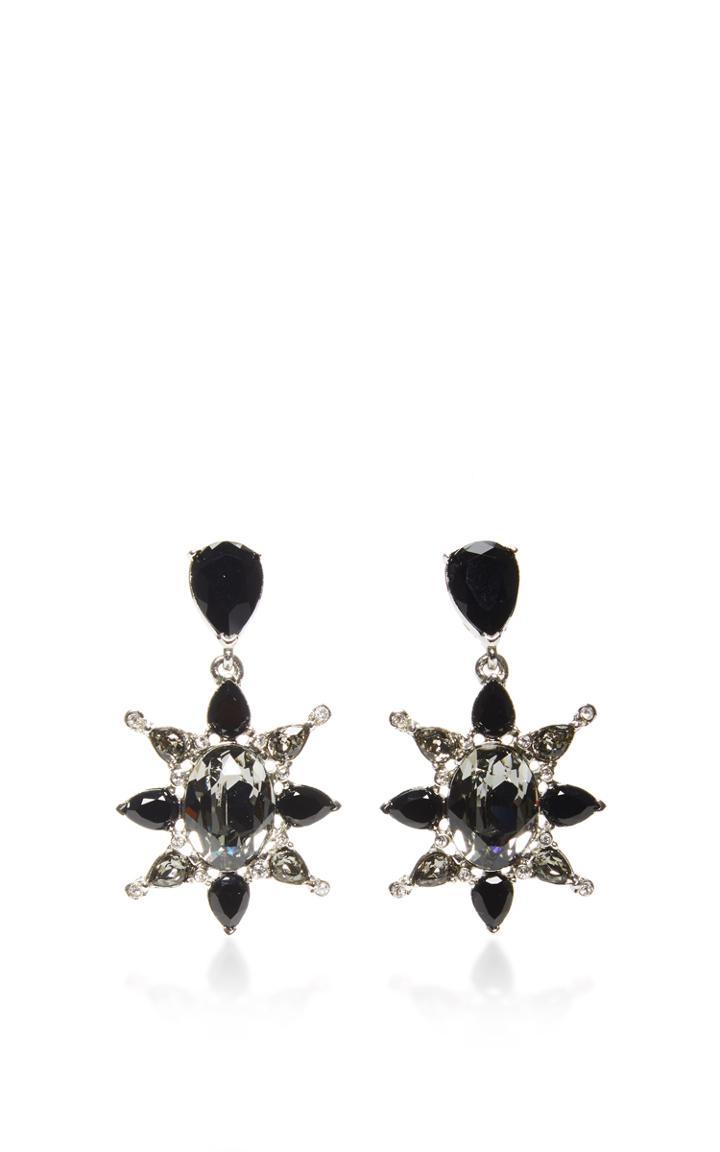 Oscar De La Renta Tropical Bloom Star C Earrings