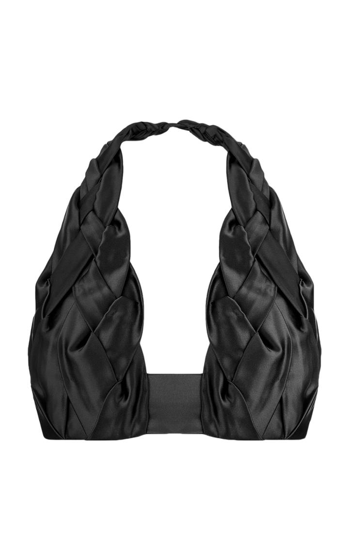 Moda Operandi Bevza Kosy Satin Cropped Top