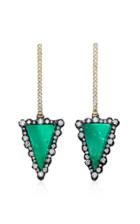 Moda Operandi Kimberly Mcdonald X Muzo 18k Gold And Muzo Emerald Earrings