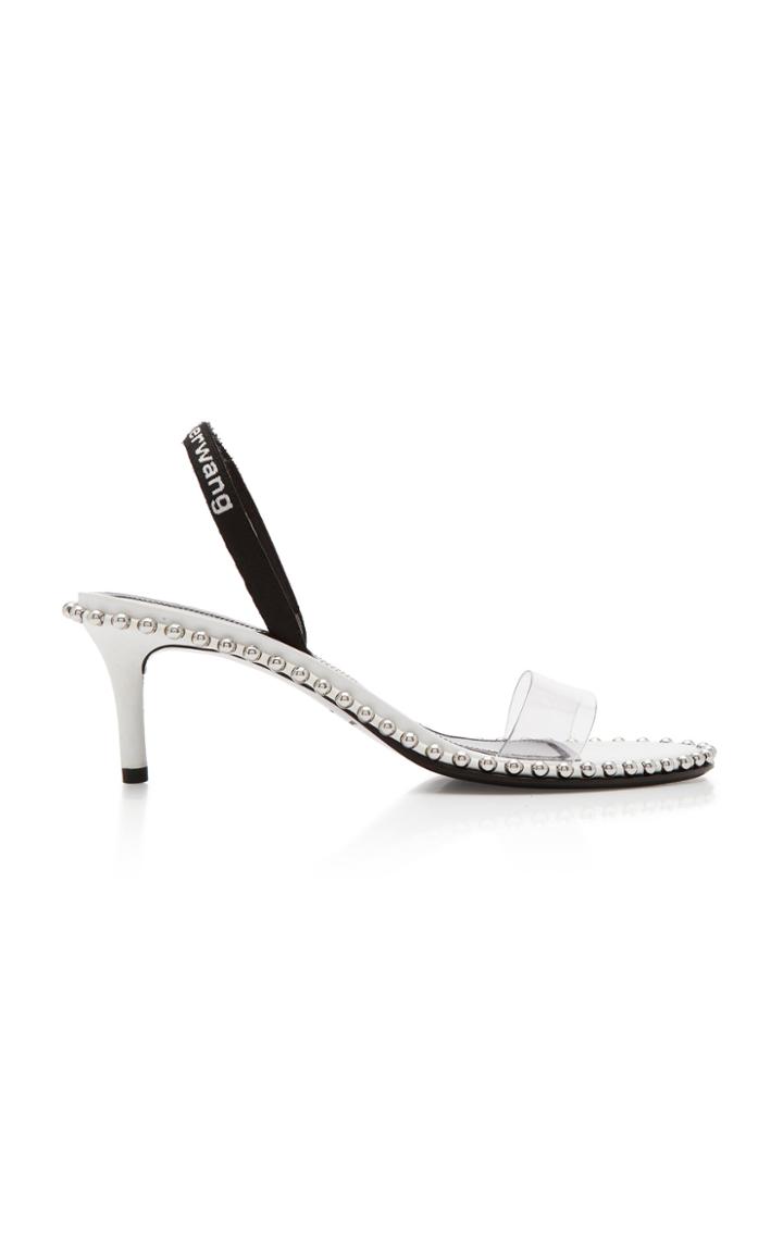 Alexander Wang Nova Leather And Pvc Sandal