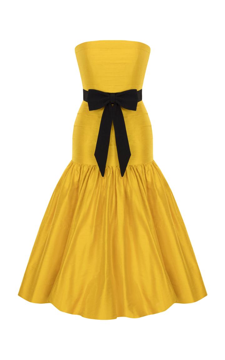 Rasario Ruffled Silk-blend Dress