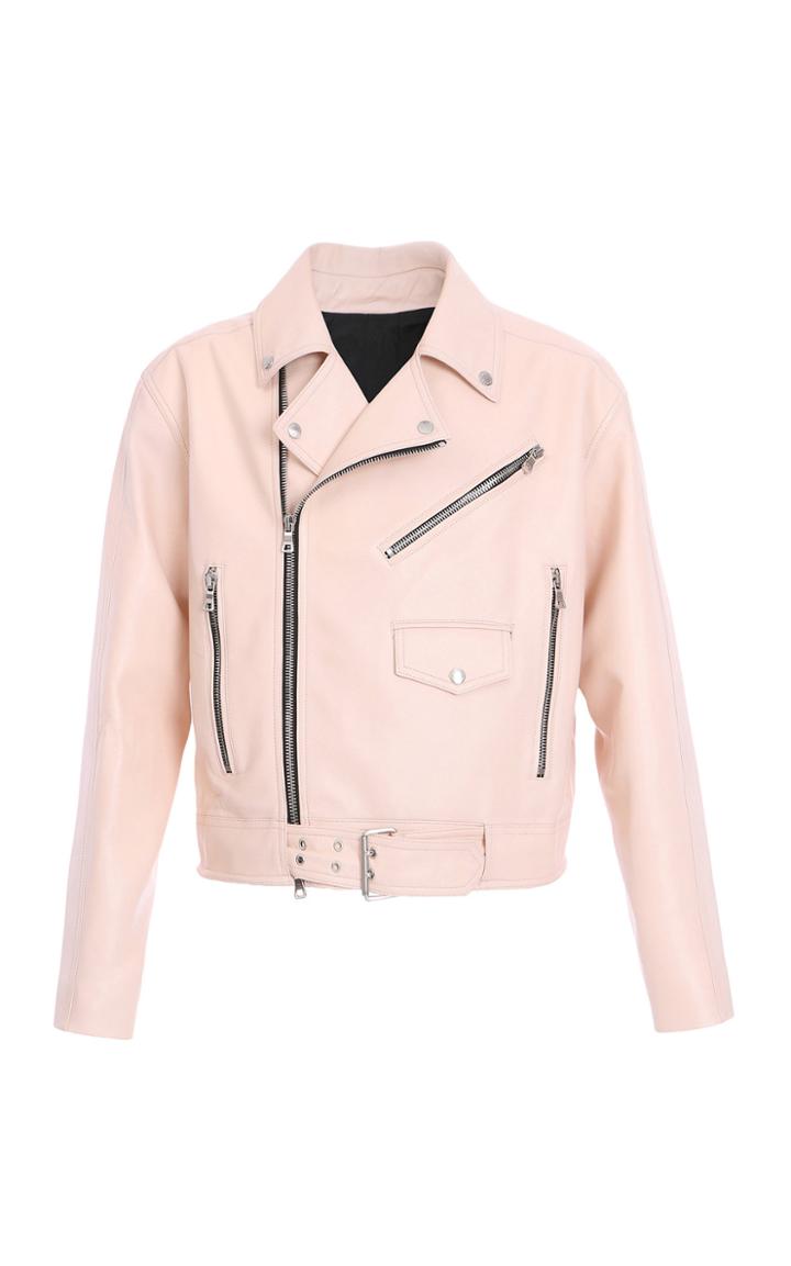 Balmain Oversized Leather Perfecto Jacket