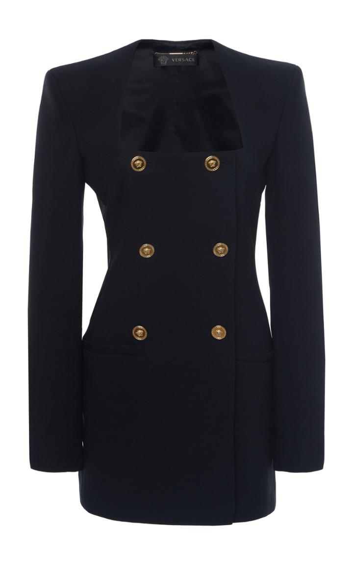 Moda Operandi Versace Cady Double-breasted Mini Dress Size: 38