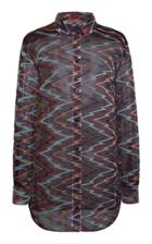 Moda Operandi Missoni Textured Printed Collared Shirt Size: 44