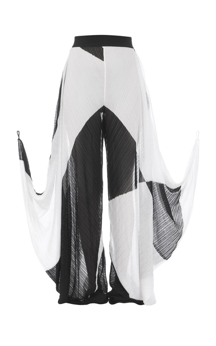 Moda Operandi Balmain Pleated Jacquard-knit Harem Pants Size: 36