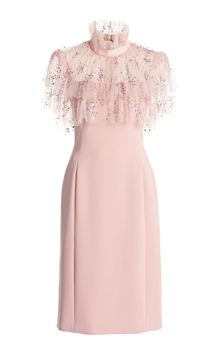 Moda Operandi Jenny Packham Ruffled Crepe-tulle Dress