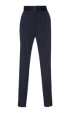 Dundas Satin-trimmed Wool-crepe Trousers