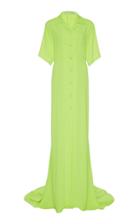 Off-white C/o Virgil Abloh Short-sleeve Crepe Maxi Shirt Dress