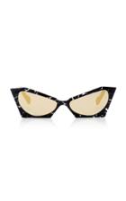 Pawaka Empatbellas Cat-eye Marbled Acetate Sunglasses
