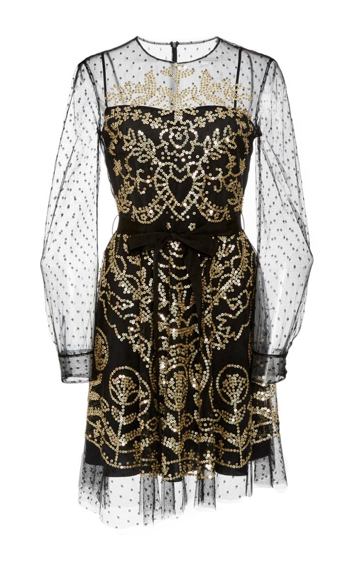 Red Valentino Embellished A-line Mini Dress