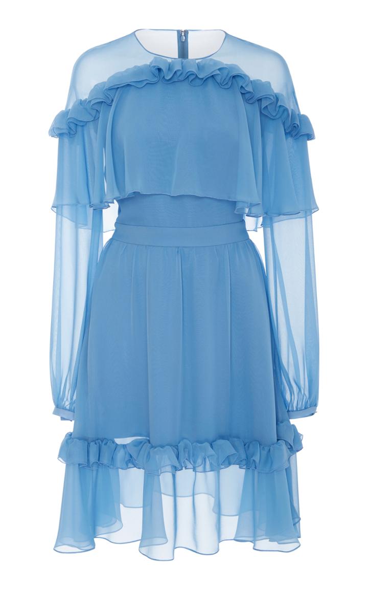 Prabal Gurung Shoulder Ruffle Dress