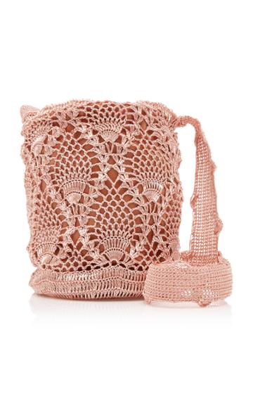 Moda Operandi Verdi Mochila Crocheted Bucket Bag