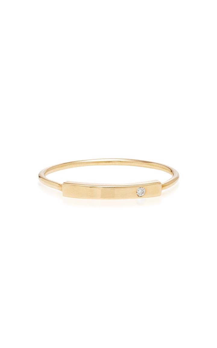 Zoe Chicco 14k Horizontal Diamond Bar Ring