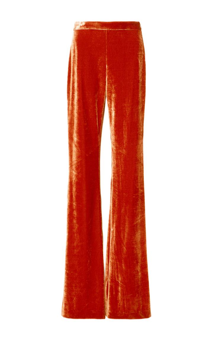 Christian Siriano Velvet High Waisted Trousers