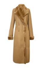 Alejandra Alonso Rojas Double-breasted Reversible Shearling Coat