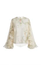 Moda Operandi Giambattista Valli Floral Print Silk Blouse