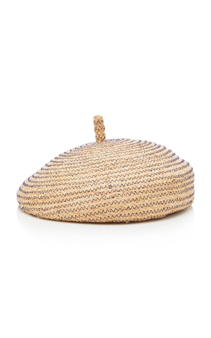 Lola Hats English Muffin Raffia Beret
