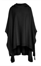 Rosetta Getty Draped Hooded Wool-blend Poncho