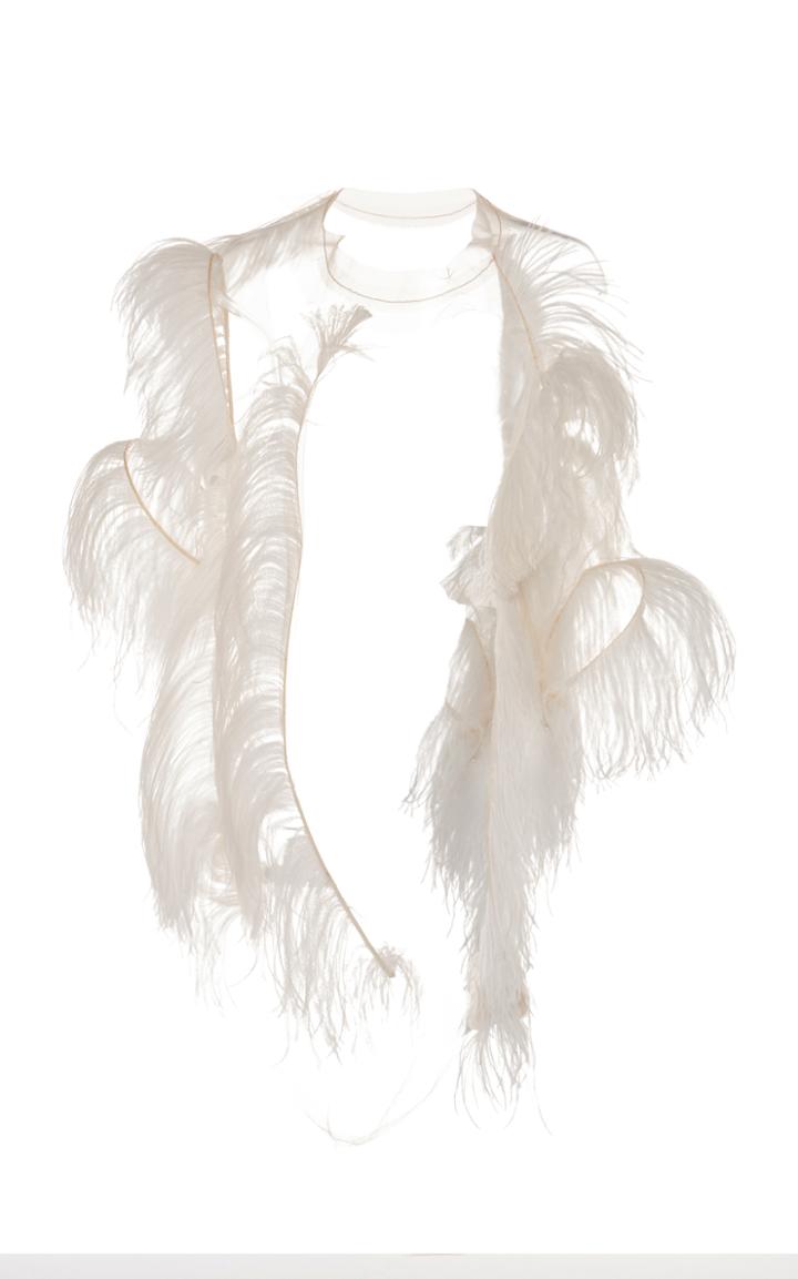 Maison Margiela Ostrich Feather Skeleton Top