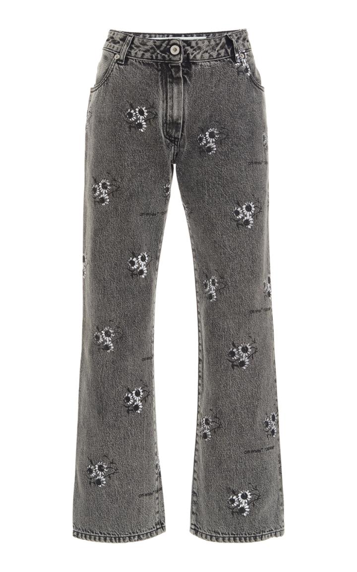 Off-white C/o Virgil Abloh Floral Skinny Jeans