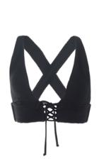 Onia Victoria Lace-up Bikini Top