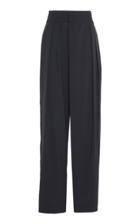 Moda Operandi Low Classic Wide Wool Blend Tuck Pants Size: S