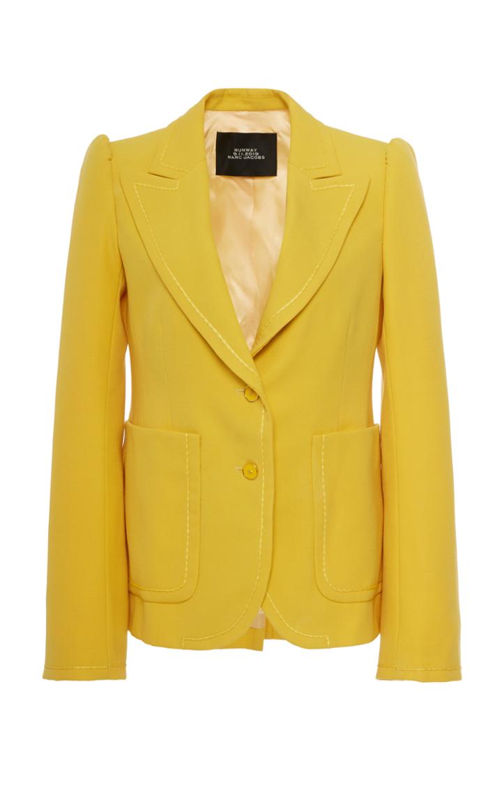Marc Jacobs Fitted Puff-sleeve Wool Blazer