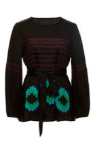 Cynthia Rowley Embroidered Cotton Voile Top